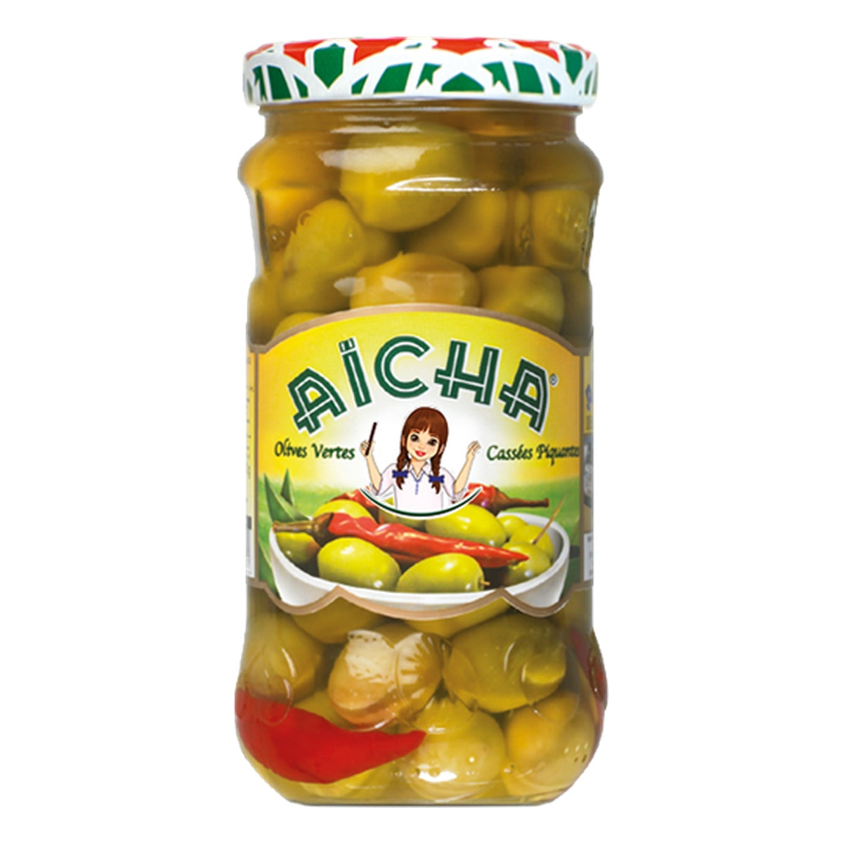 K Olives Vertes Piquantes * 6 Boc. 72cl AICHA