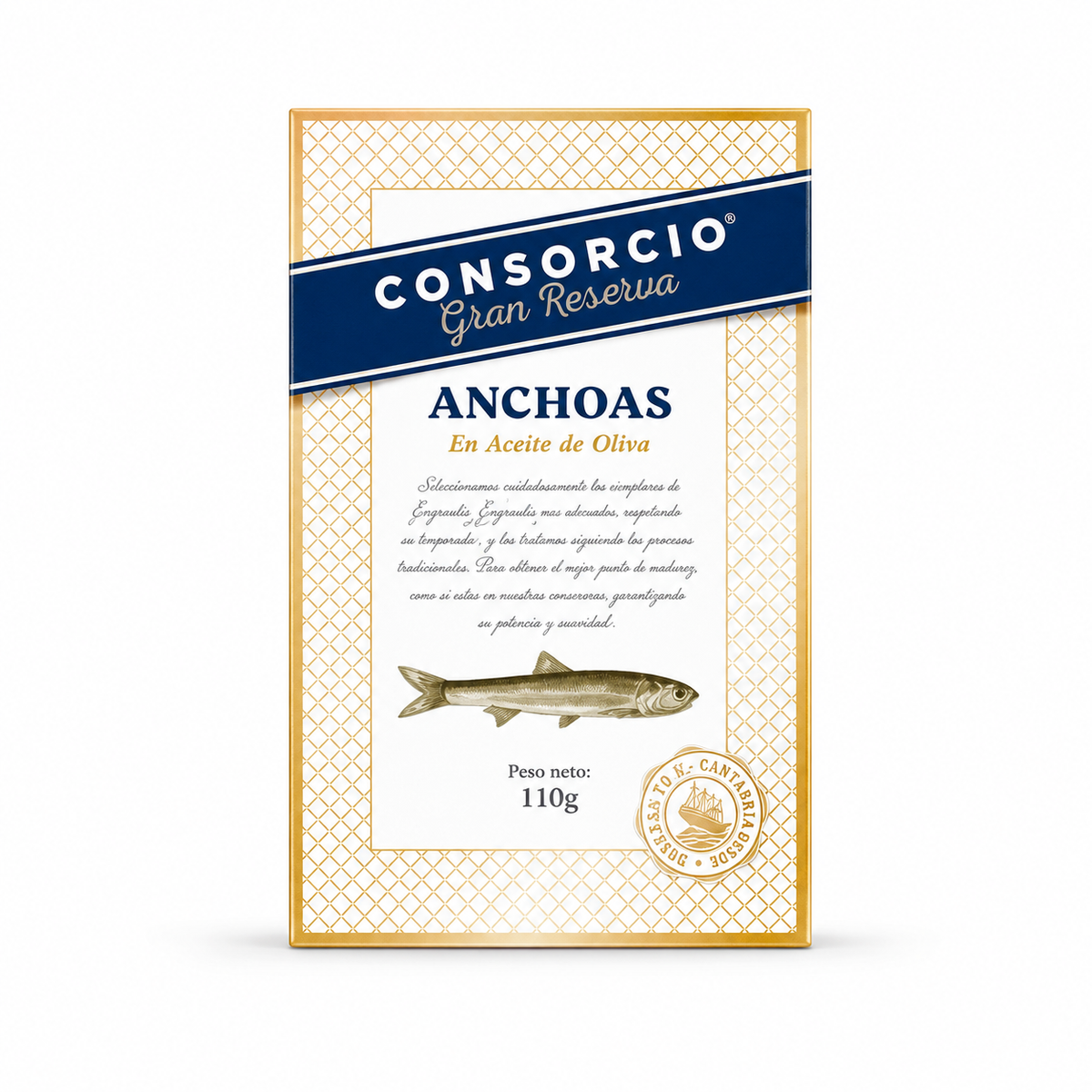 K Filets d'Anchois GRAN RESERVA * 12 Btes 110g Ho CONSORCIO