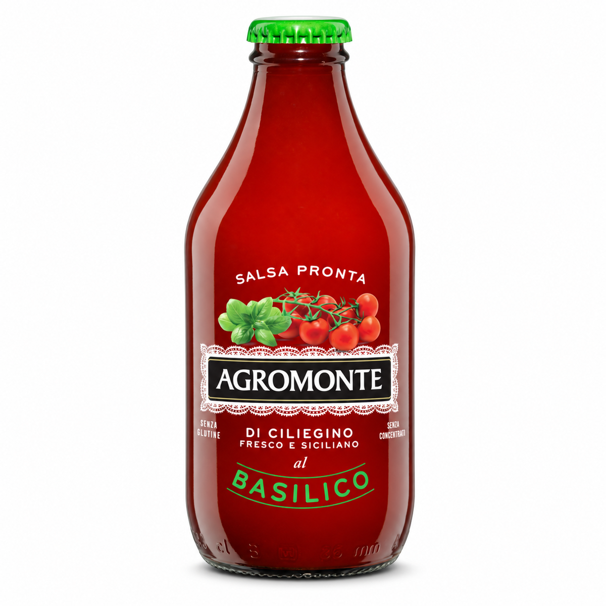 K Salsa Pronta di Ciliegino Basilico * 12 Bout. 330g AGROMONTE
