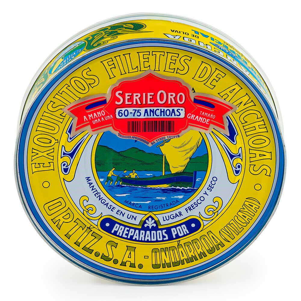 KP Filet d'Anchois Serie ORO * 6 Btes 450g Ho ORTIZ