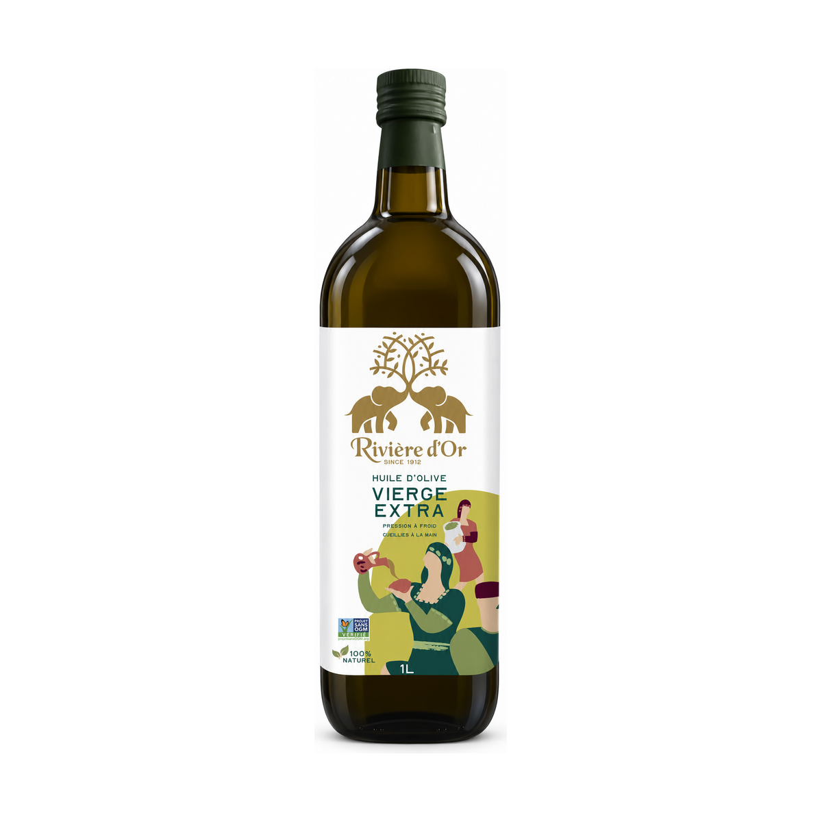 K Huile d'Olive Vierge Extra * 12 Bout. 1L RIVIERE D'OR